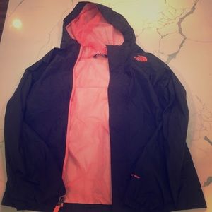 Black North Face Rain Jacket!!